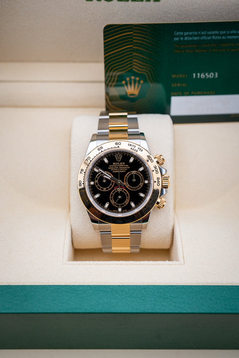 2023 Rolex Daytona – Two-Tone Black Dial – Ref. 116503 – Complete Set