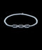 Hulchi Belluni Diamond Link Stretch Bracelet – 18K White Gold – 0.04ctw Natural Diamonds
