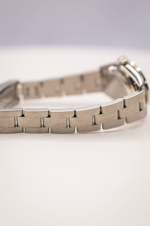 26mm Ladies Oyster Perpetual Silver Dial Diamond Bezel/Markers