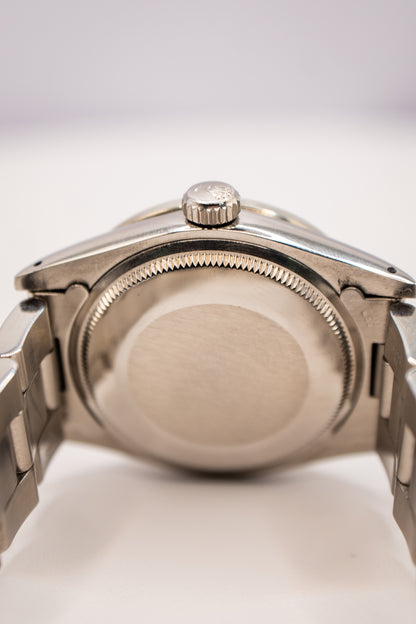 34 Oyster Perpetual Date Steel Oyster Pale Pink Diamond Dial and Bezel Model: 1500