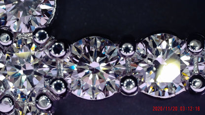 White Gold CVD Lab 2A Diamond Cross Pendant 7.42CT 22.91GR image 6