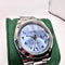 2022 Rolex Datejust 41 #126300 - Ice Blue Arabic Aftermarket Dial, Like New Mint image 5