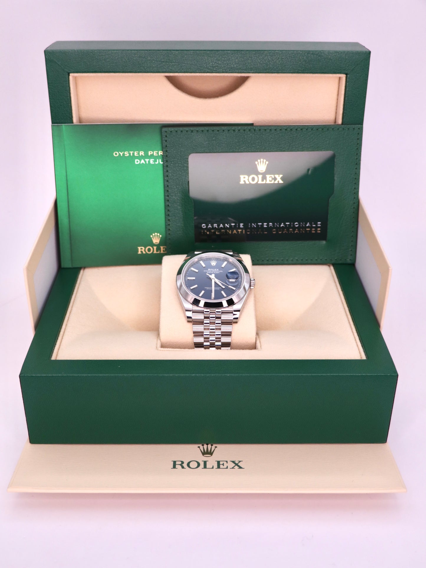 2024 Rolex Datejust 41 Ref. 126300 - Blue Dial, Smooth Bezel, Jubilee Bracelet image 2