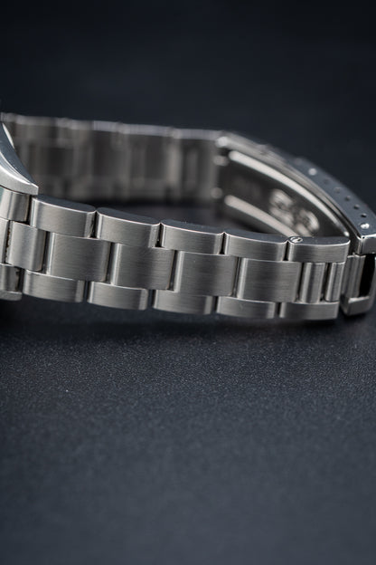 Pre-Owned Rolex Oyster Perpetual – Ref. 77080 – Custom Silver Diamond Dial & Bezel