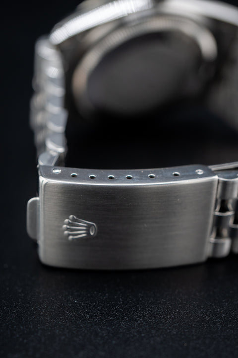 Rolex Datejust 36 – Stainless Steel, Custom Silver Dial w/ Diamond Markers & Ruby/Diamond Bezel