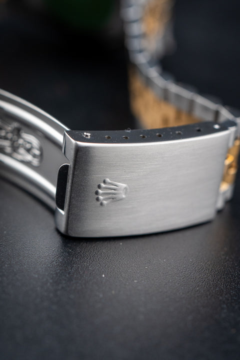 Pre-Owned Rolex Two-Tone Datejust 36 – Ref. 16013 – Custom Mother of Pearl Diamond Dial & Bezel