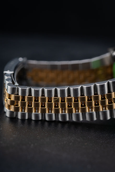 Pre-Owned Rolex Two-Tone Datejust 36 – Ref. 16013 – Custom Mother of Pearl Diamond Dial & Bezel