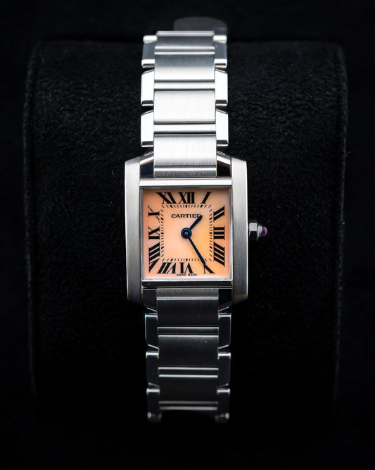 Cartier Tank Française Small 20mm W51028Q3 Pink Mother of Pearl Dial – Watch Only