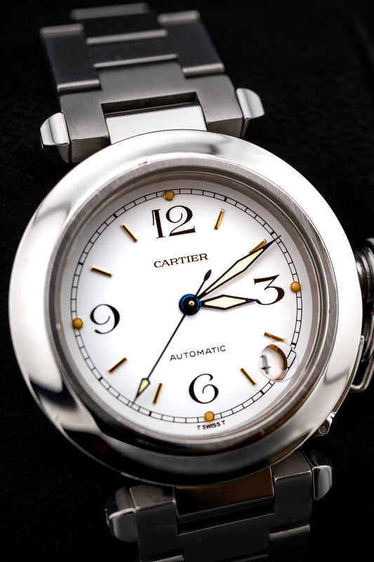 Cartier Pasha C – Ref. W31015M7 – 35MM Stainless Steel – White Dial – Automatic – Watch Only