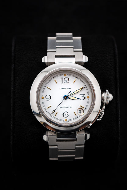 Cartier Pasha C – Ref. W31015M7 – 35MM Stainless Steel – White Dial – Automatic – Watch Only