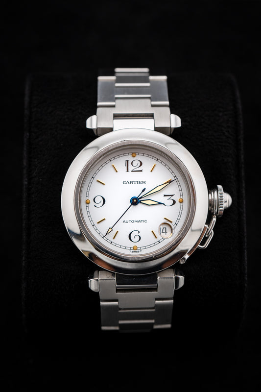 Cartier Pasha C – Ref. W31015M7 – 35MM Stainless Steel – White Dial – Automatic – Watch Only