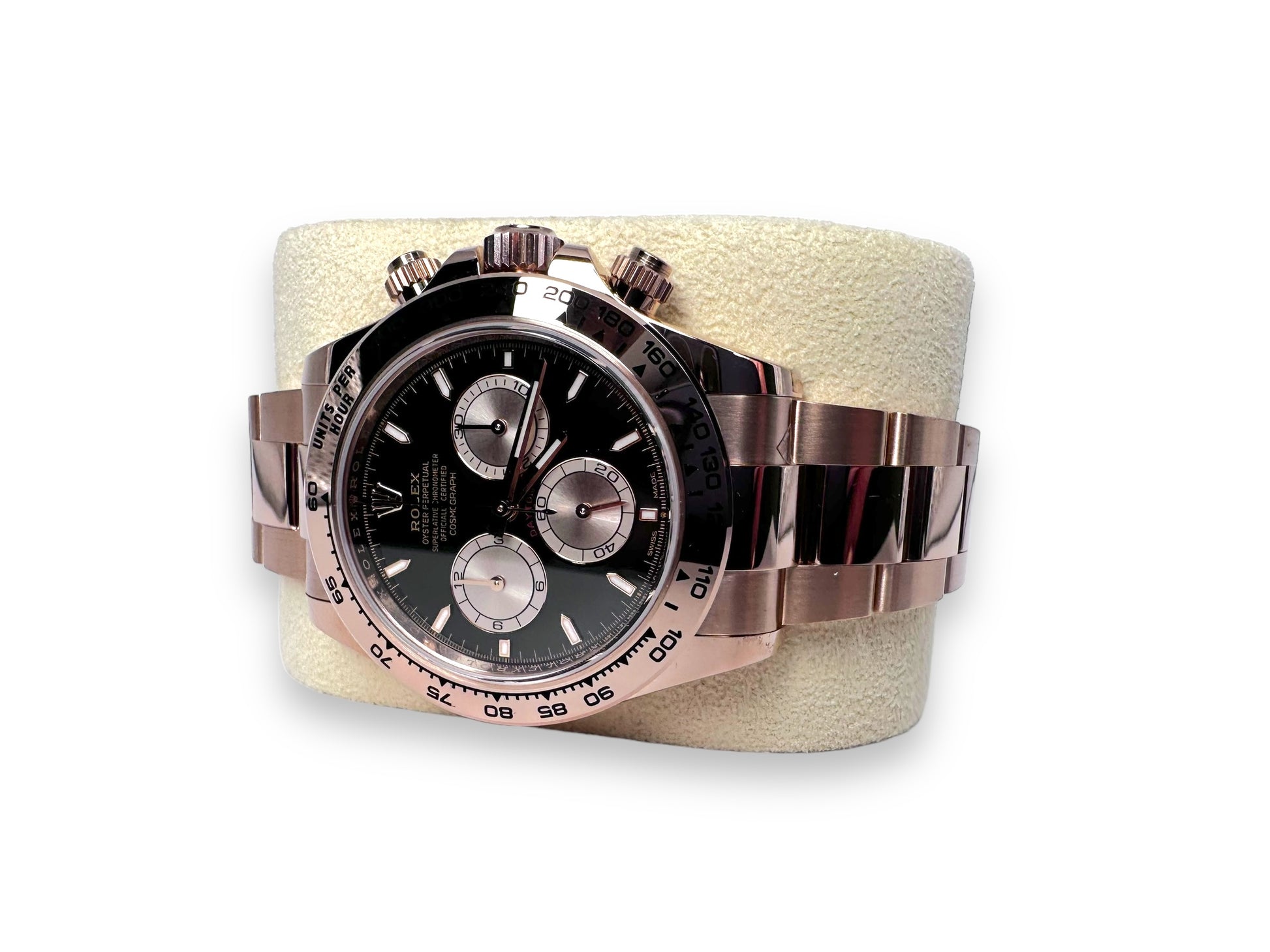 New Rolex Cosmograph Daytona Oyster 126505 - Everose Gold, Black Dial, Full Set image 2