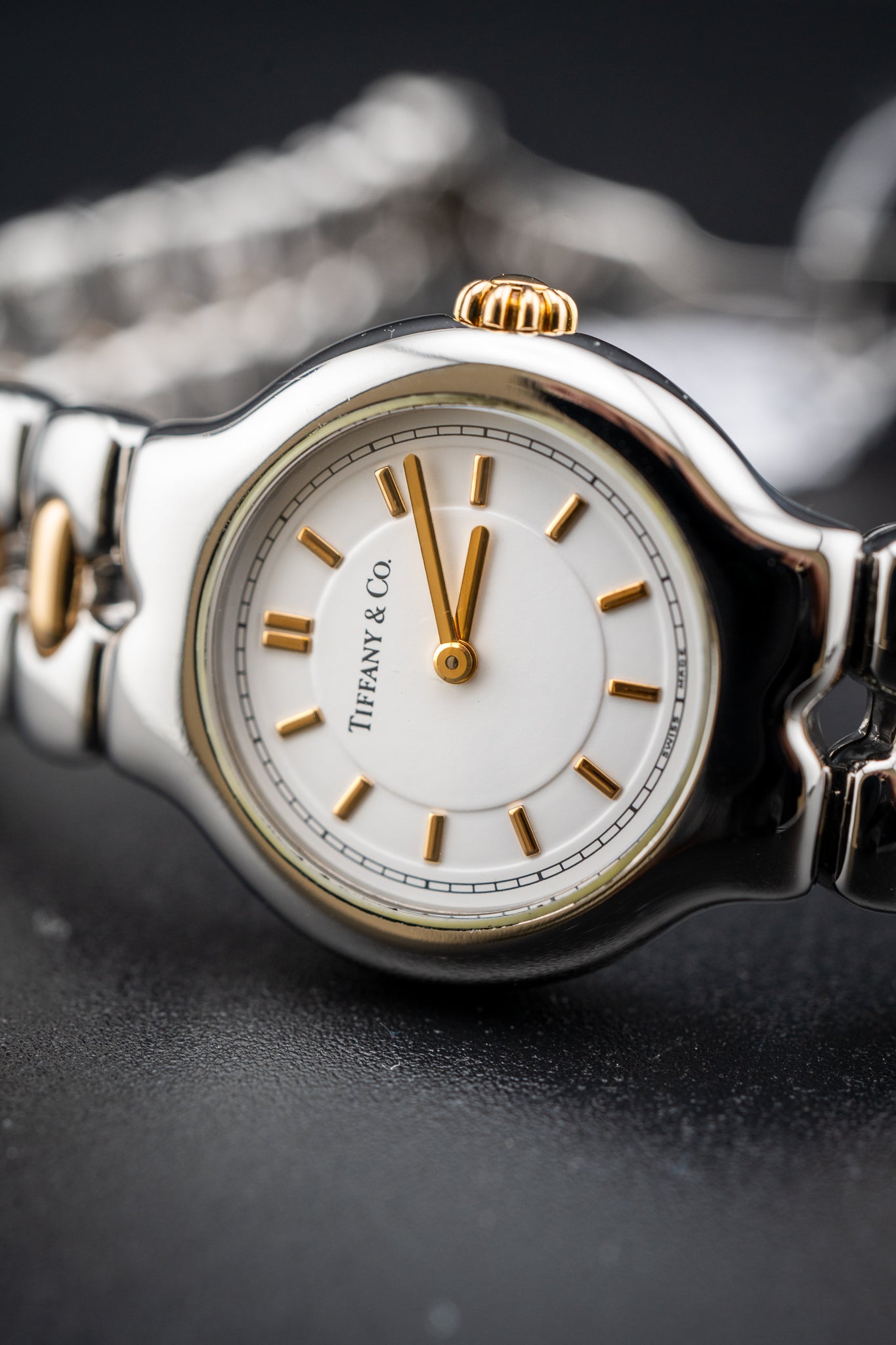 Tiffany & Co. Tesoro – Two-Tone Stainless Steel & Gold Quartz Watch – Watch Only