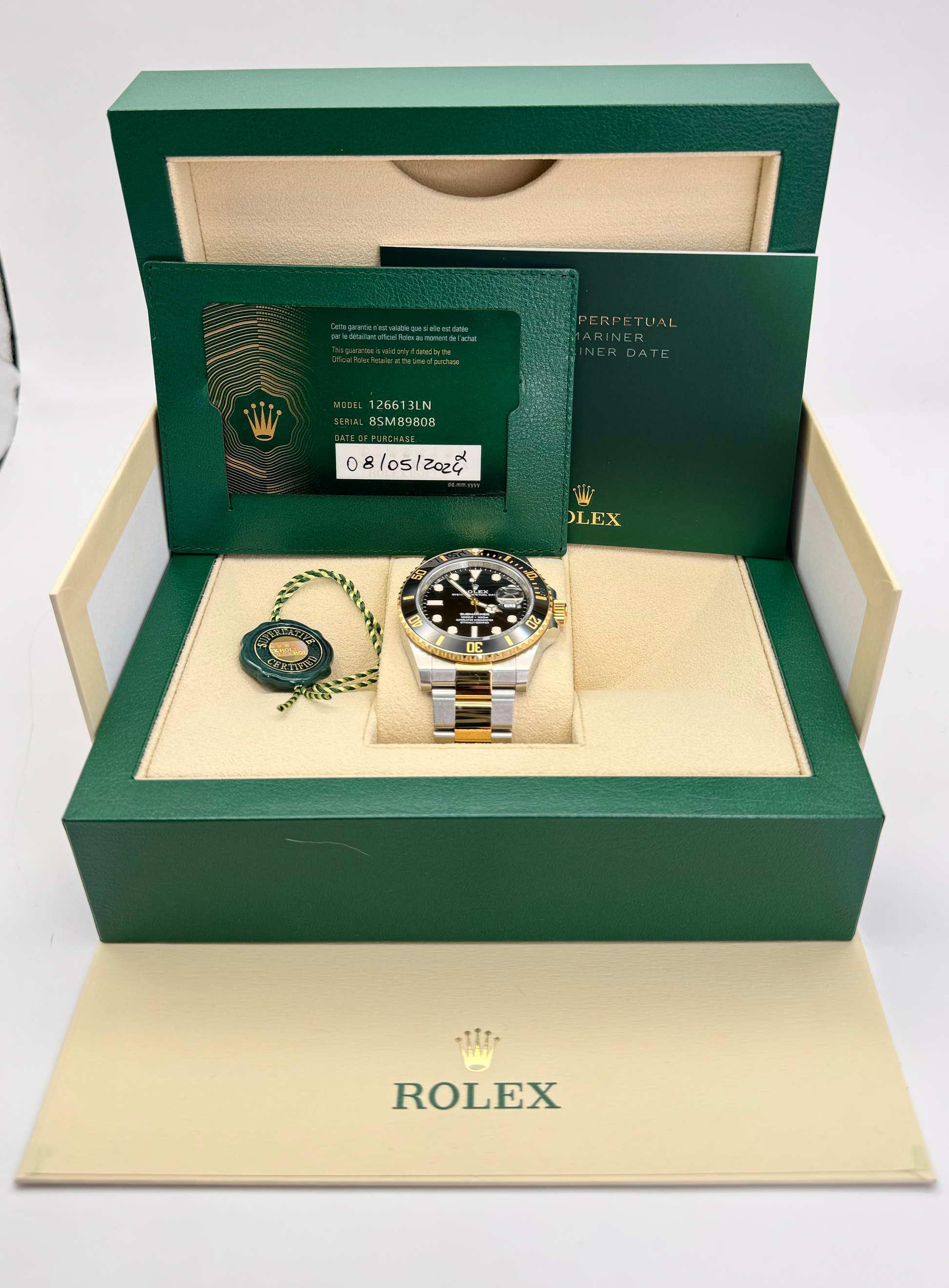 Rolex Submariner Date Ref. 126613LN - 41mm, Oystersteel & Yellow Gold, 2024 New image 8