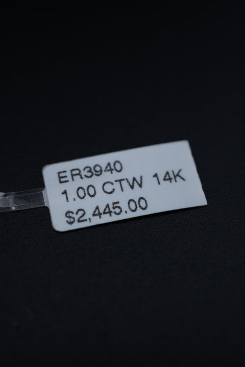 ER3940 1.00 CTW 14K - 2,445.00 - E9BKM - 109-57