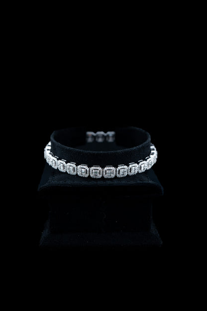 10K White Gold Diamond Bracelet – 4.07ctw Natural Diamonds – 20.5g