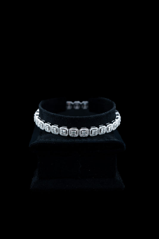10K White Gold Diamond Bracelet – 4.07ctw Natural Diamonds – 20.5g