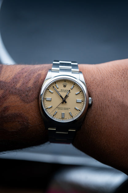 2025 Rolex Oyster Perpetual 36 Beige Dial – Ref. 126000 – Brand New Complete Set