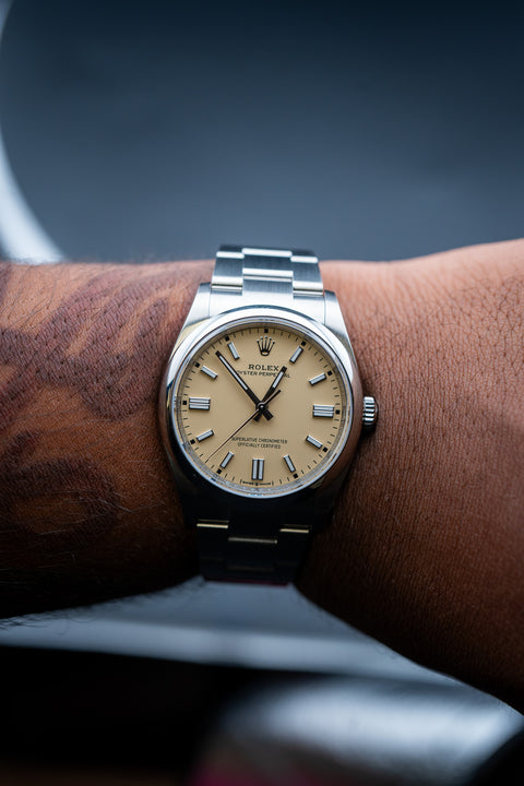 2025 Rolex Oyster Perpetual 36 Beige Dial – Ref. 126000 – Brand New Complete Set