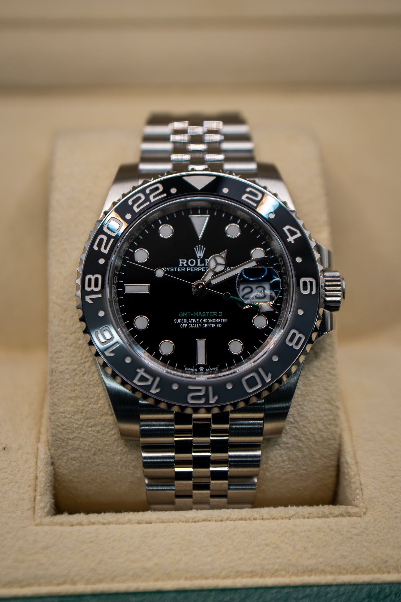 New 2025 Rolex GMT-Master II "Bruce Wayne" Ref. 126710GRNR - Black Dial
