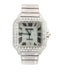 Cartier Santos XL Stainless Steel Bustdown – Custom 22 CTW VS+ Lab Diamonds – Complete Set