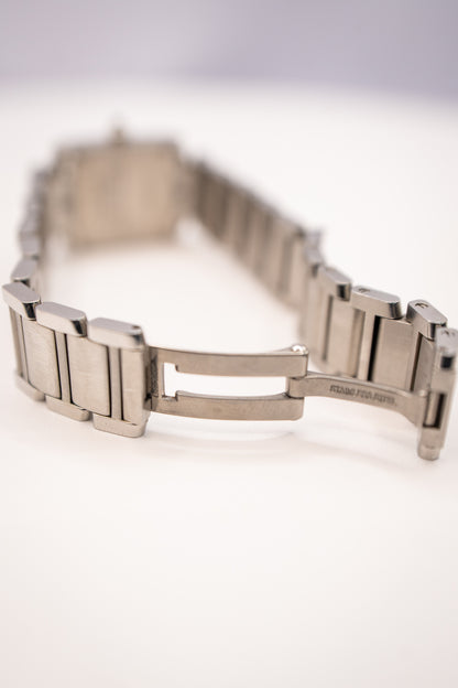 Cartier Tank Française Ref. W4TA0008 - Stainless Steel with Factory Diamonds