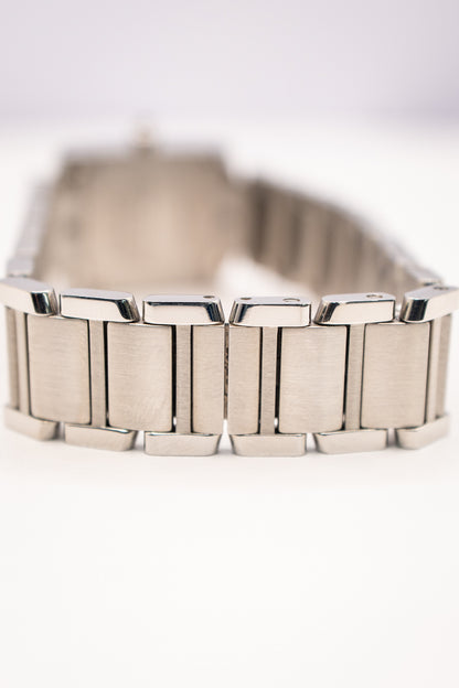 Cartier Tank Française Ref. W4TA0008 - Stainless Steel with Factory Diamonds
