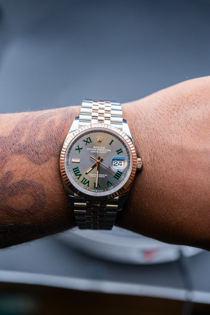 Rolex Datejust 36 Wimbledon – Two-Tone Everose – Ref. 126231 – Pre-Owned Complete Set