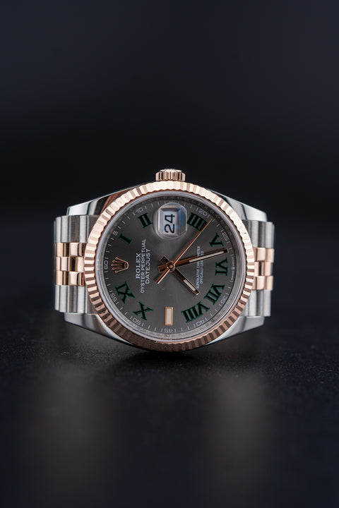 Rolex Datejust 36 Wimbledon – Two-Tone Everose – Ref. 126231 – Pre-Owned Complete Set