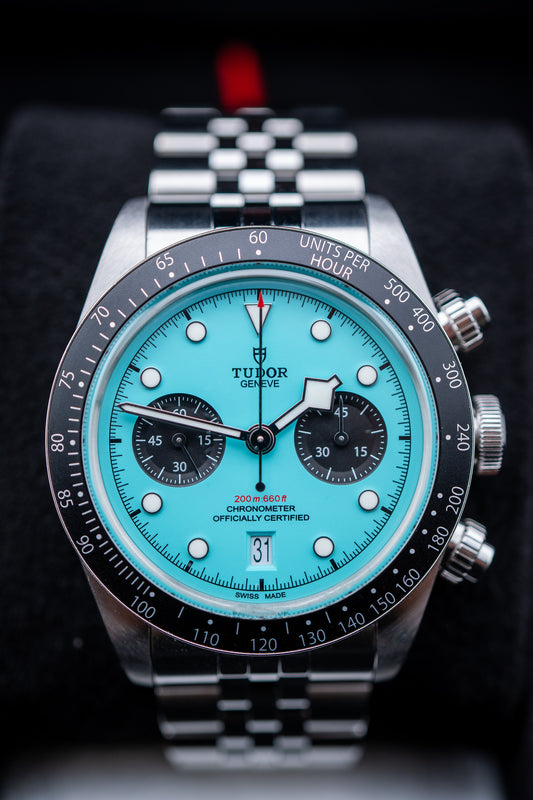 2025 Tudor Black Bay Chrono “Flamingo Blue” – Brand New Complete Set