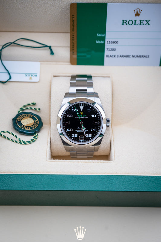2019 Rolex Air-King – Ref. 116900 – Mint Pre-Owned complete set