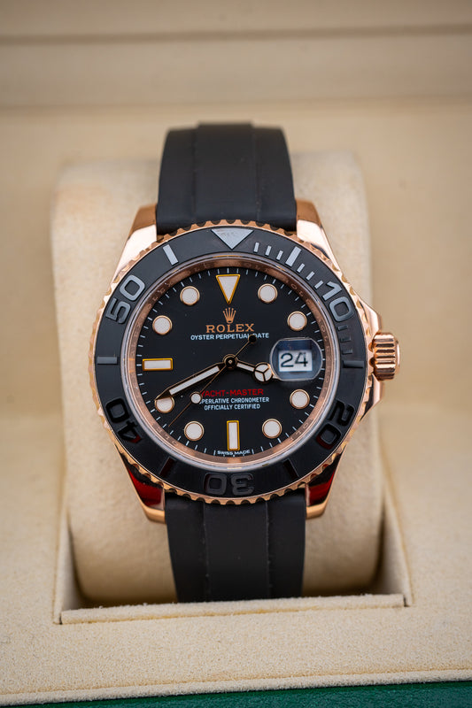 Rolex Yacht-Master 40 Ref. 116655 - Everose Gold, Black Dial