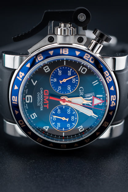 Pre-Owned Graham Chronofighter Oversize GMT – Ref. 2OVGS.B26A.C89S – 47mm – Box & Papers