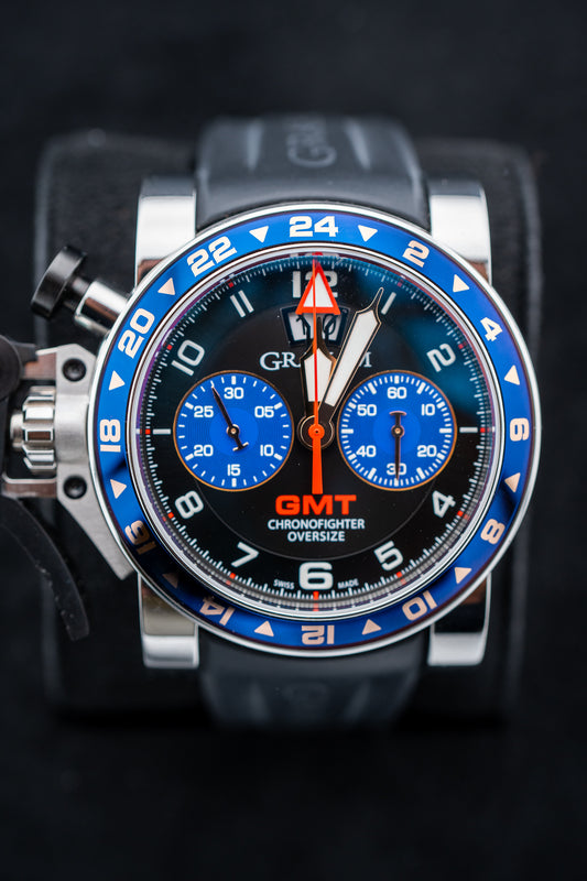 Pre-Owned Graham Chronofighter Oversize GMT – Ref. 2OVGS.B26A.C89S – 47mm – Box & Papers