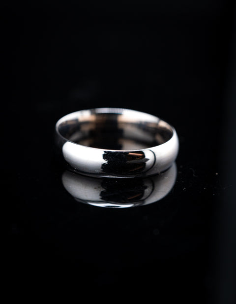 10K White Gold Wedding Band Size 10