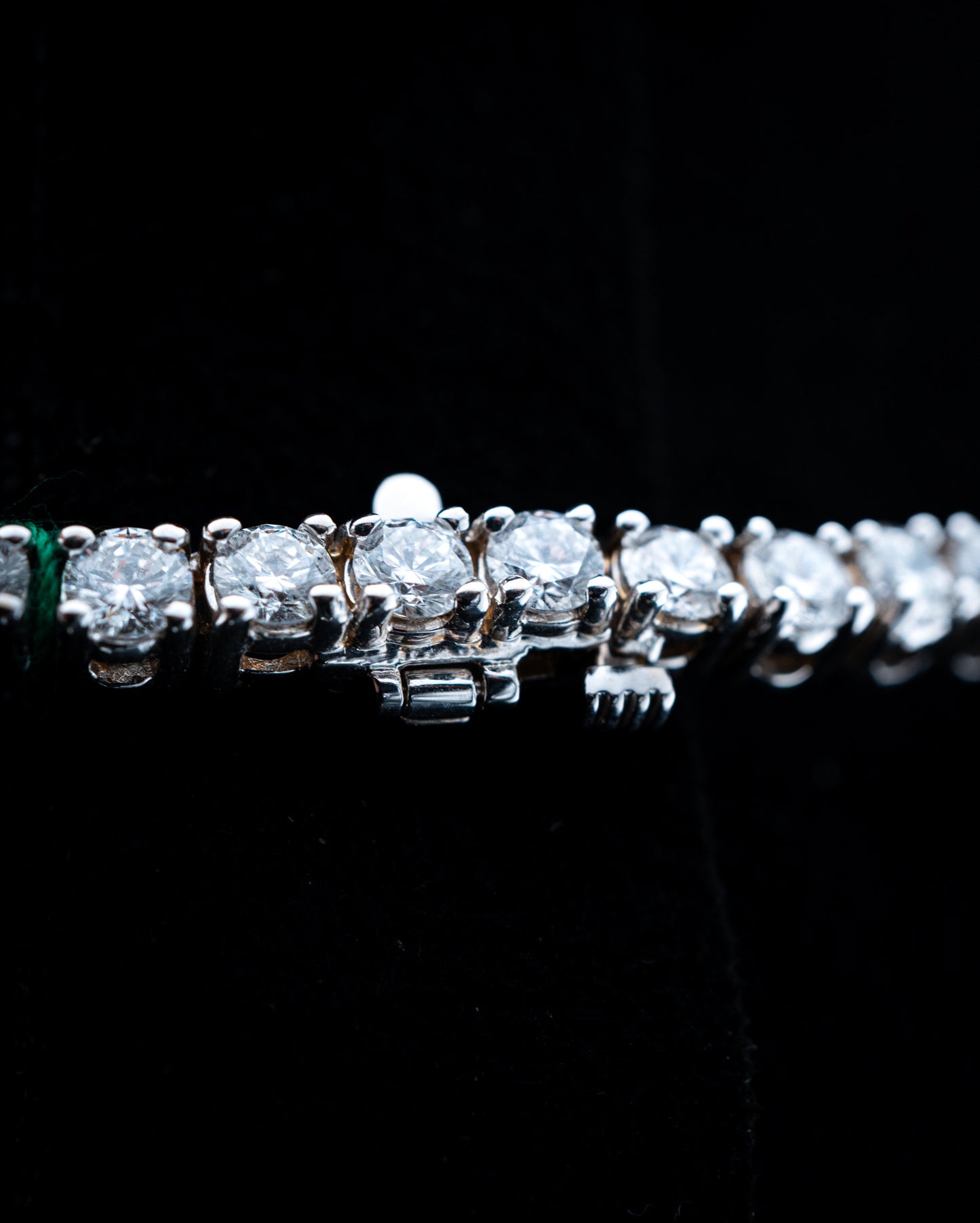 18K White Gold Lab Diamond Tennis Chain Necklace – 15.93 CTW VVS2 D-F, 3.5mm, 16.5”