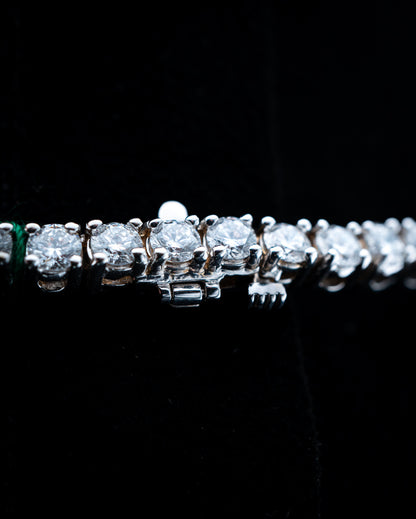 18K White Gold Lab Diamond Tennis Chain Necklace – 15.93 CTW VVS2 D-F, 3.5mm, 16.5”