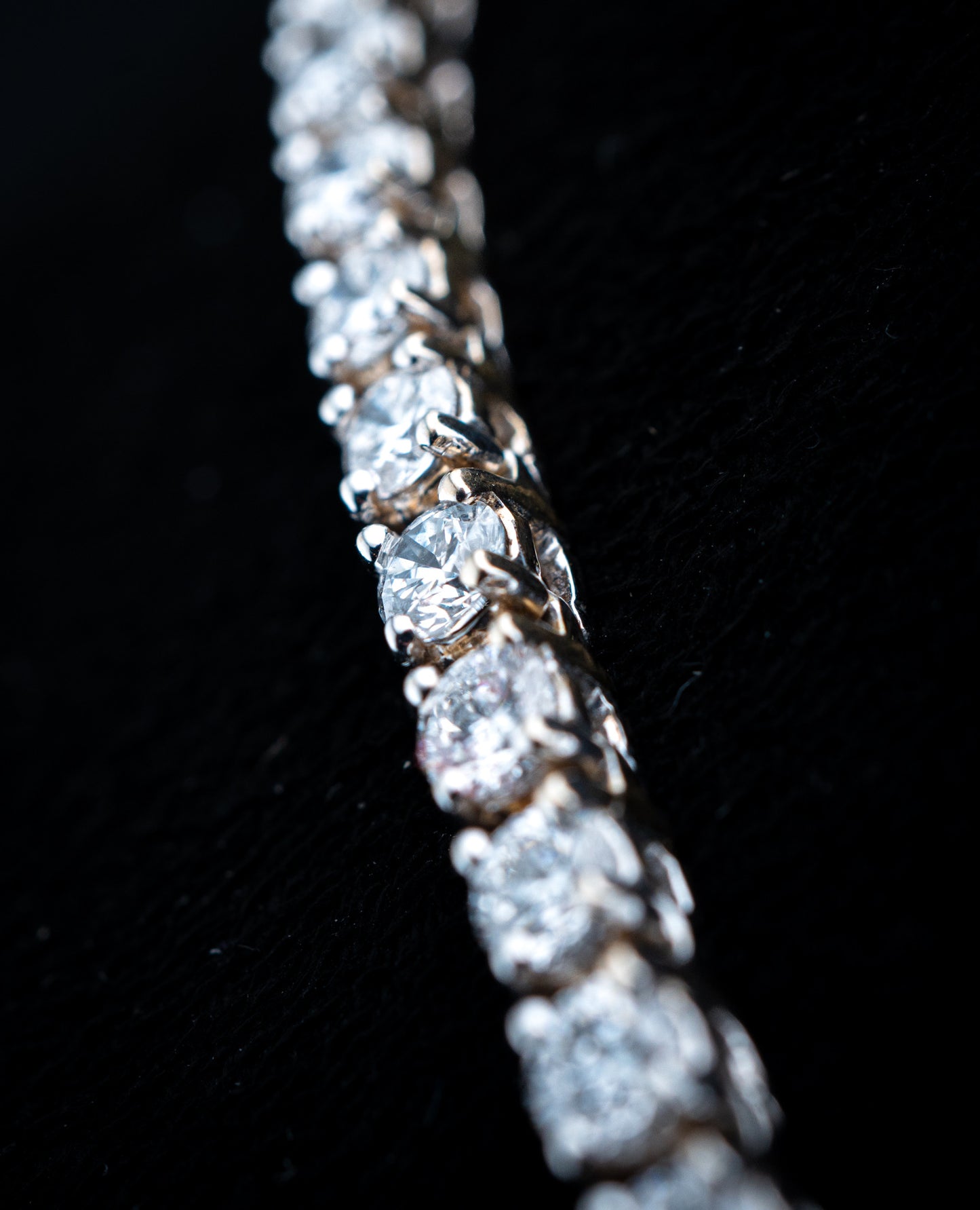 18K White Gold Lab Diamond Tennis Chain Necklace – 15.93 CTW VVS2 D-F, 3.5mm, 16.5”