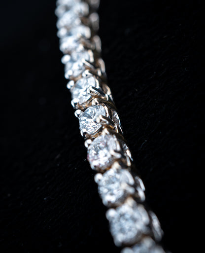 18K White Gold Lab Diamond Tennis Chain Necklace – 15.93 CTW VVS2 D-F, 3.5mm, 16.5”