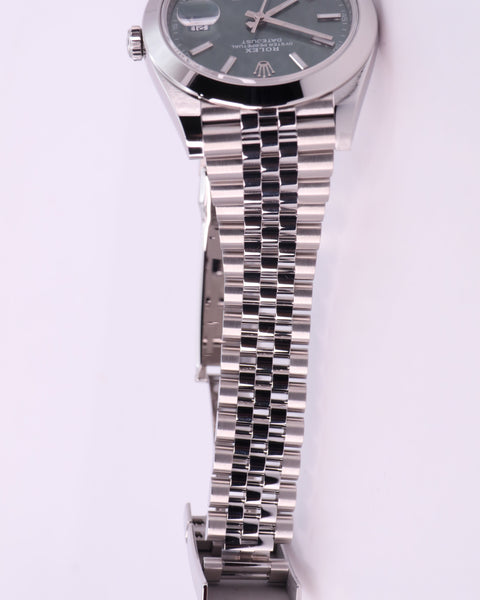 Rolex Datejust 41 126300 - Mint Green Dial, Smooth Bezel, Jubilee Bracelet