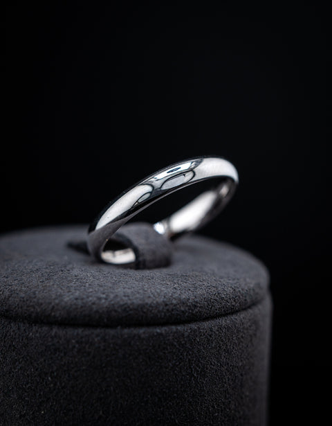 10K White Gold Wedding Band Size 8