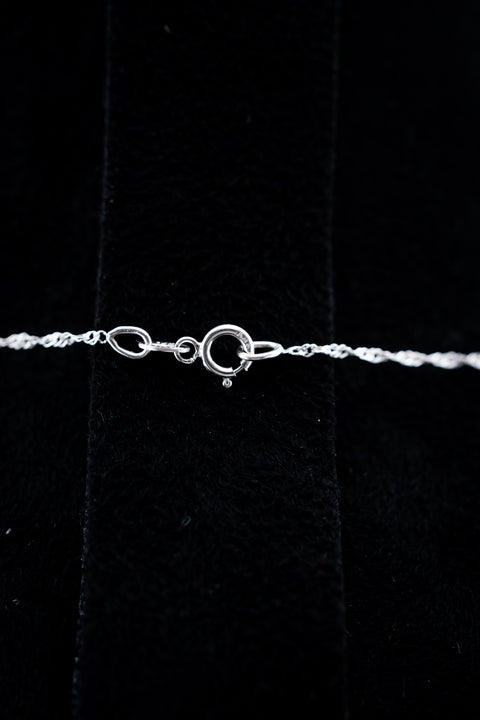 14K White & Rose Gold Two-Tone Blue Topaz Pendant Necklace – 0.50ctw