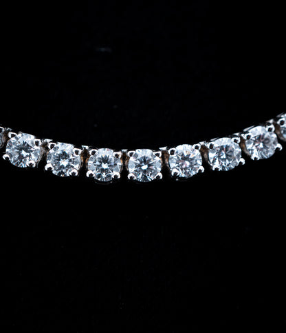 18K White Gold Lab Diamond Tennis Chain Necklace – 15.93 CTW VVS2 D-F, 3.5mm, 16.5”