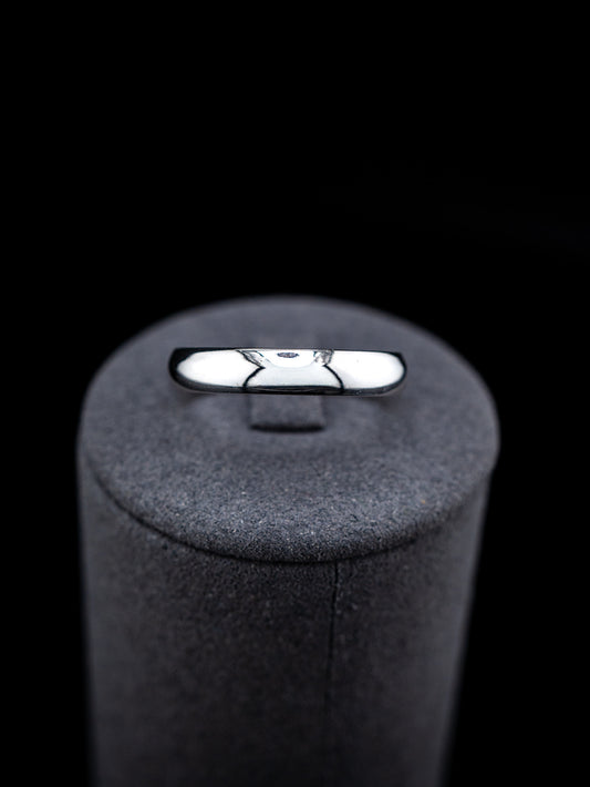 10K White Gold Wedding Band – 3.6g – Size 10