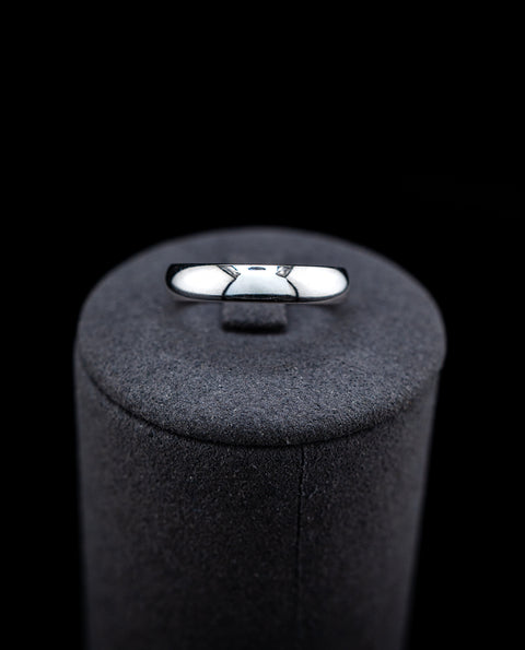 10K White Gold Wedding Band Size 7