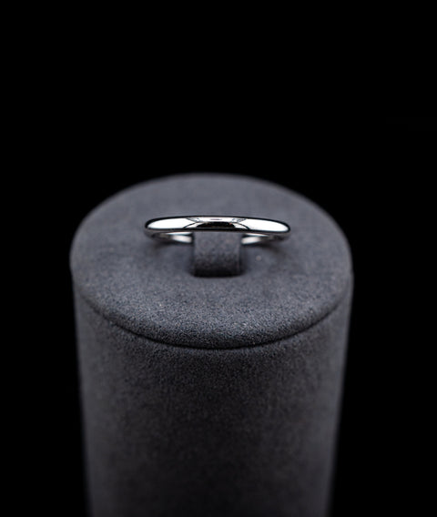 10K White Gold Wedding Band Size 8