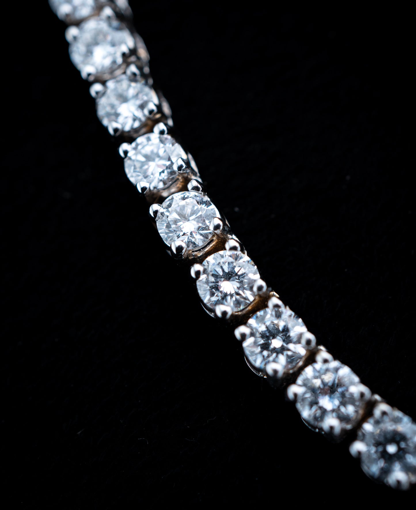 18K White Gold Lab Diamond Tennis Chain Necklace – 15.93 CTW VVS2 D-F, 3.5mm, 16.5”