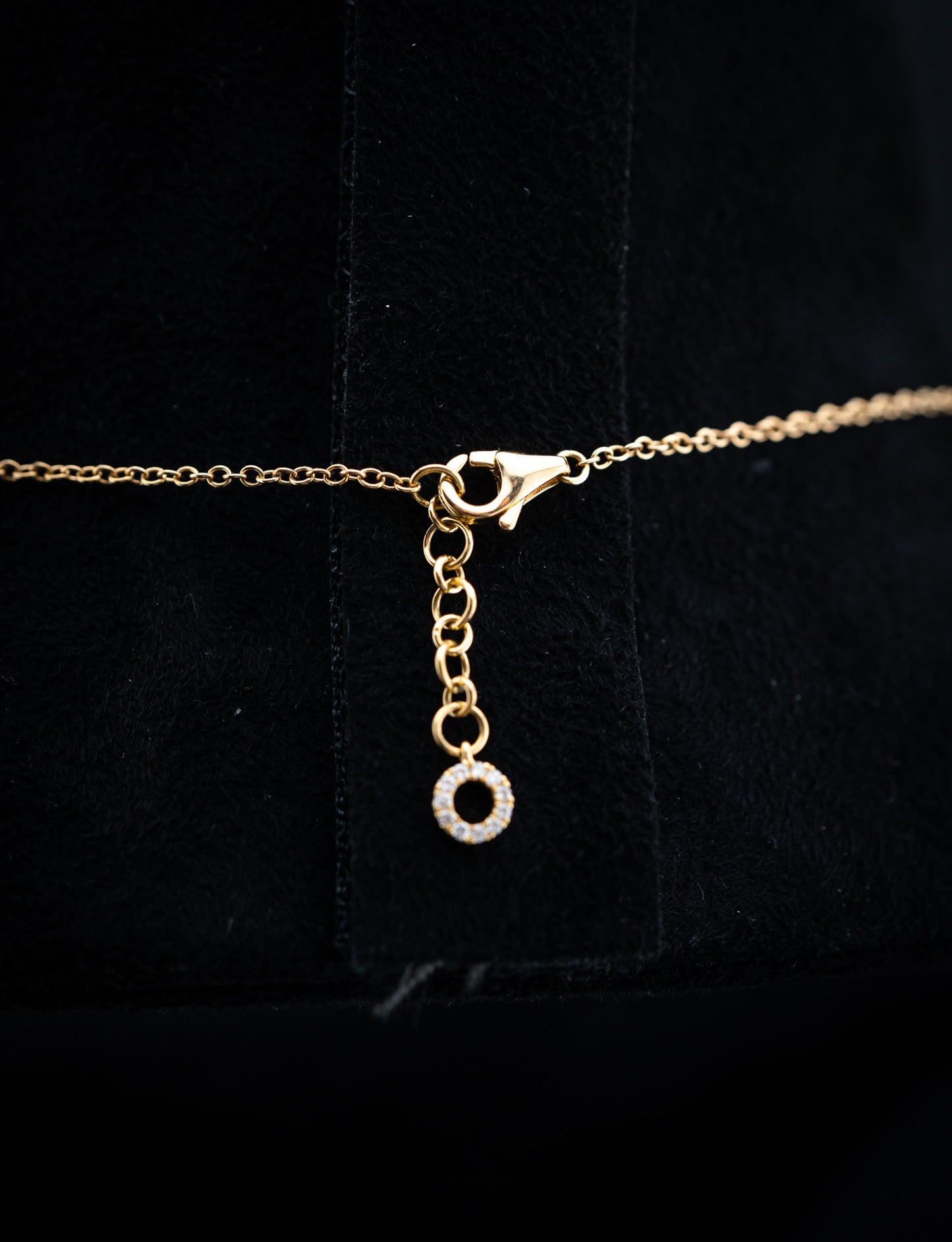 18K Yellow Gold Diamond Dangle Link Necklace – 0.60 CTW