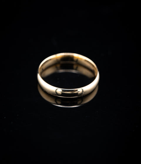 10K Yellow Gold Classic Wedding Band – Size 10 – 3.24g