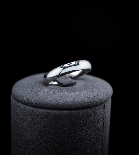 10K White Gold Wedding Band Size 7